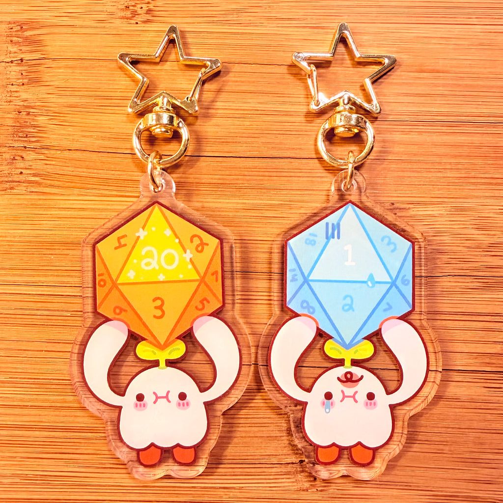 DND Dice Acrylic Keychain! [PREORDER]