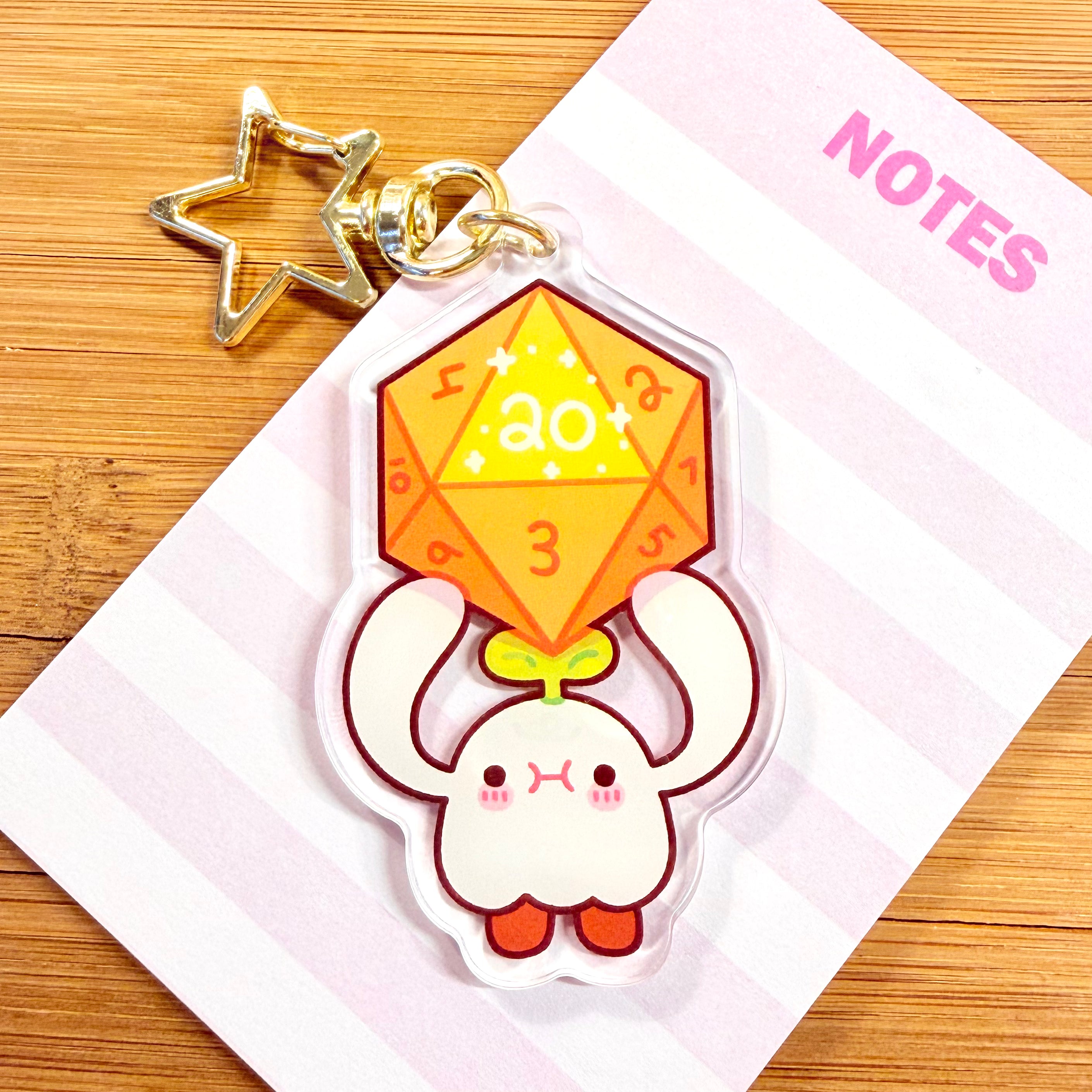 DND Dice Acrylic Keychain! [PREORDER]