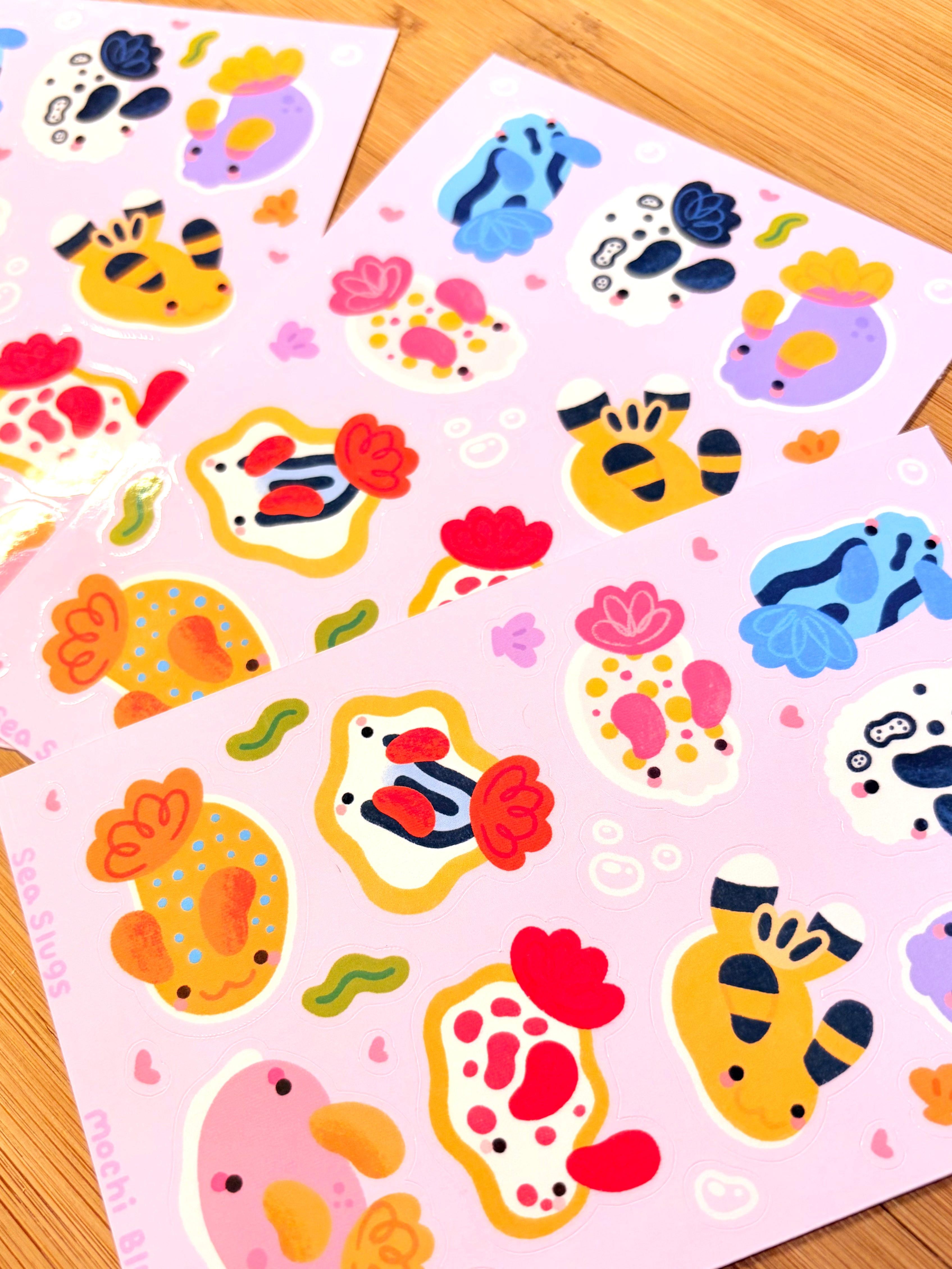 Sea Slugs Sticker Sheet!