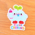I Like Crayons Sticker!