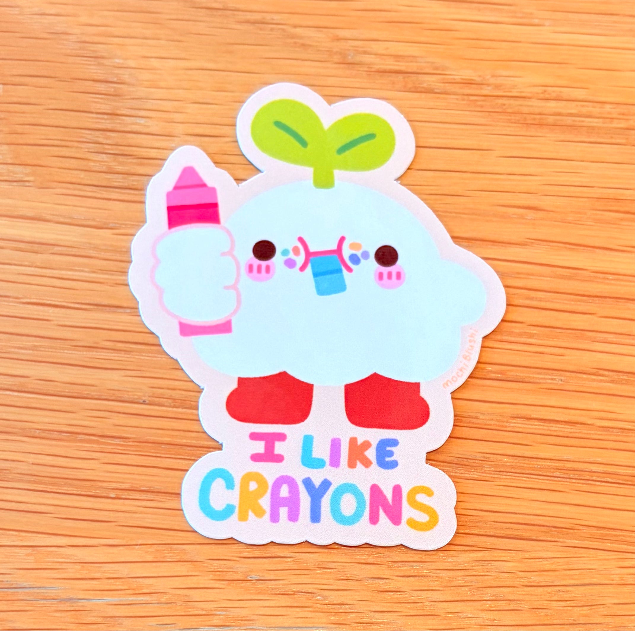 I Like Crayons Sticker!